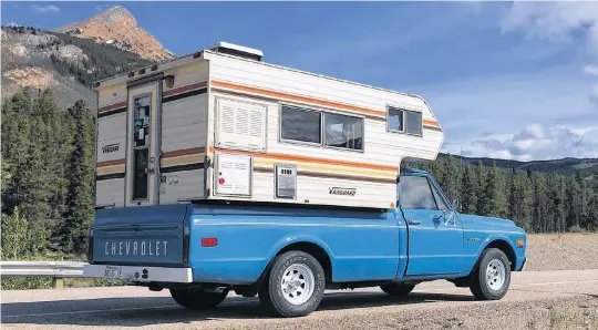  ?? CONTRIBUTE­D ?? One of Chuck Young's two classic trucks is his 1972 Chevrolet C10, a vehicle he's owned since 1975 and restored in his 16-foot by 22-foot single car garage.