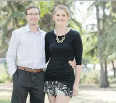  ?? TROY FLEECE/POSTMEDIA ?? Mallory McCormick, right, saved her boyfriend Iain Fyfe’s life by performing CPR on him about two months ago when he woke in the middle of the night in heart failure and having trouble breathing.
