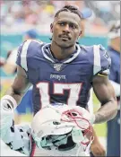  ?? Lynne Sladky / Associated Press ?? Antonio Brown played one game with Tom Brady in New England before being released. Now they are reunited with Tampa Bay.