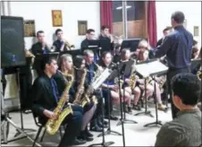  ??  ?? The Litchfield High School jazz ensemble, joined by Torrington High School’s jazz ensemble and other musicians from LHS, will perform in the