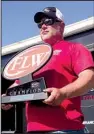  ?? Arkansas Democrat-Gazette/ BRYAN HENDRICKS ?? Quincy Houchin of Mabelvale led wire to wire to win the FLW Costa Series Central Division tournament Saturday on Lake Dardanelle.