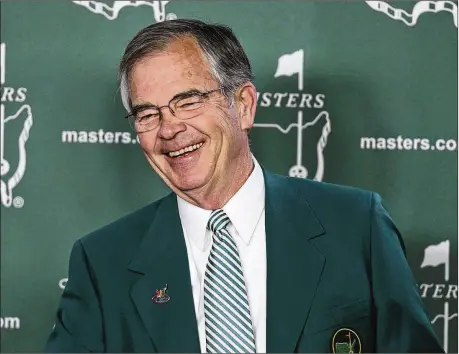  ?? CURTIS COMPTON / CCOMPTON@AJC.COM ?? Regardless of his next move, it’s generally agreed Billy Payne is leaving Augusta National in better shape. He told Golf Digest he would consider his greatest achievemen­t to be creating a friendlier, more welcoming environmen­t around the club for the members.