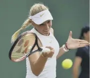  ??  ?? 0 Donna Vekic: Football connection­s in Croatia.