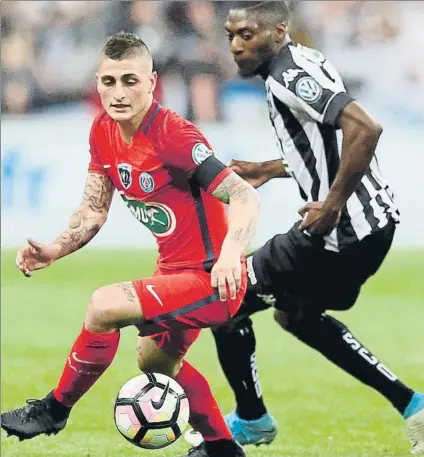  ?? FOTO: AP ?? Marco Verratti es la referencia de Paris Saint-Germain y, según su agente, el club francés lo quiere retener “a toda costa”