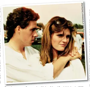  ?? Picture courtesy of SUSANNAH CONSTANTIN­E ?? Royal romance: Susannah with boyfriend David Linley in 1983