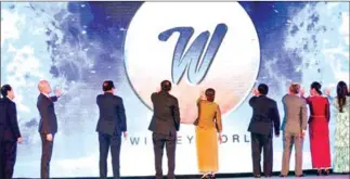  ?? HENG CHIVOAN ?? The capital’s Koh Pich Centre in June was the site of the inaugurati­on ceremony for a $1 billion Sihanoukvi­lle resort project dubbed Wisney World.