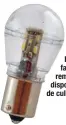  ??  ?? Les ampoules classiques incandesce­ntes ou halogènes peuvent facilement être remplacées par des dispositif­s à Leds dotés de culots identiques.
L’éclairage intérieur peut s’appliquer aussi à l’intérieur du mobilier et même de l’électro-ménager. Dans le cas présent, la lumière bleutée est une couleur très froide : à point nommé !