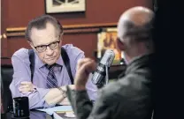  ?? PHOTO: REUTERS ?? Tough questions . . . Larry King records an interview in California in 2016.