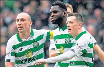  ??  ?? Scott Brown, Odsonne Edouard and Callum Mcgregor are vital to Celtic