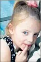  ?? Amanda Woodley ?? EMILY ROBERTS ,5, died in the house fire. “My heart is crushed,” Amanda Woodley said. “I just keep seeing all of their beautiful faces.”