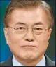  ??  ?? Moon Jae-in Candidat en tête des sondages