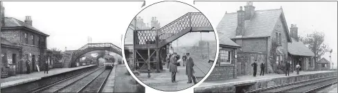  ?? ?? GLORY DAYS: Main picture, Easingwold station, which closed in December 1957; above left to right, Alne, which closed in May 1958; Birdwell and Hoyland Common, which closed in December 1953; Cloughton, closed in 1965; Chapeltown Central station, closed 1954.