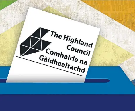  ?? ?? FIVE MORE YEARS: Voters across the region will cast their votes today to decide who runs local Highland services.