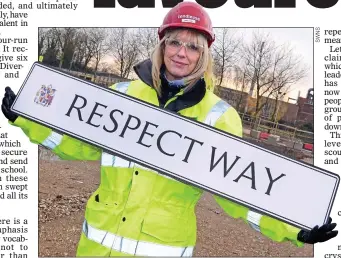  ??  ?? MISGUIDED: One of Labour-run Birmingham Council’s new road names