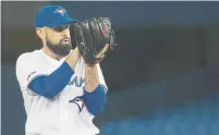  ?? RICK MADONIK TORONTO STAR FILE PHOTO ?? Matt Shoemaker pitched 28 2⁄ innings for the Jays this season 3 before he suffered a season-ending ligament tear in his left knee.