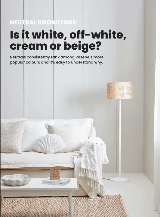 Is it white, off-white, cream or beige? - PressReader