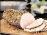  ?? CONTRIBUTE­D BY NATIONAL PORK BOARD ?? Sunday’s Pork Loin Roast is rubbed with an herbed pepper blend.