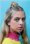  ??  ?? Anais Gallagher, 17, daughter of Noel Gallagher and Meg Mathews is also signed by The Braid Bar.