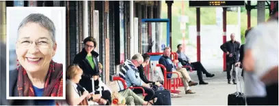  ??  ?? ●According to Police UK figures, passengers are more likely to be a crime victim at Stockport Train Station than any other in Greater Manchester outside the city centre. Stockport MP Ann Coffey (inset) says the figures are ‘very concerning’