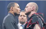  ?? REUTERS ?? George Groves, right, will fight Chris Eubank Jr this weekend.