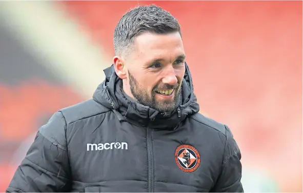  ??  ?? Attacker Nicky Clark is back in training for Dundee United, working with the ball at his feet, after a nasty ankle break in January.