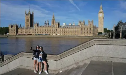  ?? Photograph: Dominic Lipinski/PA Media ?? Just one video had been posted on parliament’s TikTok account, showing the best way for tourists to take a selfie with Big Ben in London.