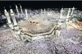  ??  ?? Tens of thousands of pilgrims move around the Kaaba inside the Grand Mosque, during Hajj in Mecca. Picture: AP