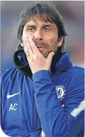  ??  ?? Chelsea boss Antonio Conte