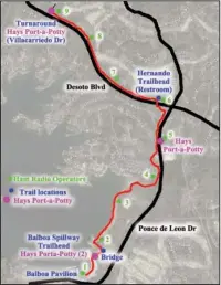  ?? Submitted photo ?? PATH TO AWARENESS: This map shows the new route for Saturday’s 15th annual Village Walk for Cancer Research. Happening rain or shine, the event will have opening ceremonies at 7:30 a.m. in the Balboa Pavilion. Those who would like to walk but haven’t...