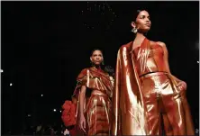  ?? PHOTO BY EVAN AGOSTINI/INVISION/AP ?? Models walks the runway during the Christian Siriano Fall/Winter 2024 fashion show at The Plaza Hotel during New York Fashion Week on Thursday, Feb. 8, 2024, in New York.