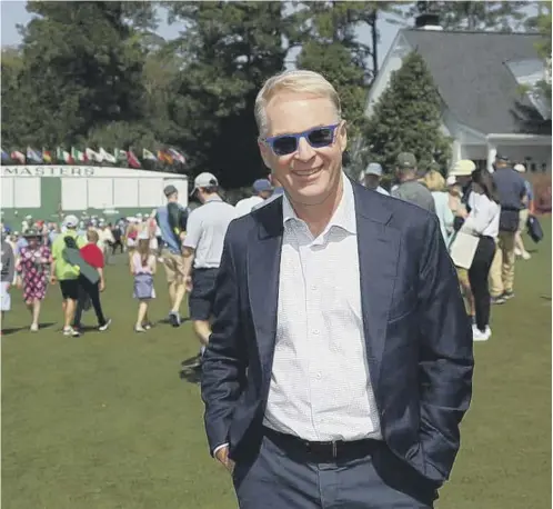  ?? ?? 0 Keith Pelley, CEO of the DP World Tour, spoke exclusivel­y to The Scotsman during The Masters at Augusta National