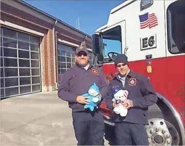  ?? Contribute­d ?? Brittany’s Bears donates hundreds of stuffed animals to local agencies, like the fire department, to give to children seeking comfort during life’s most difficult moments.