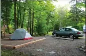  ??  ?? Our campground at the Sault Ste. Marie KOA — Day 1.