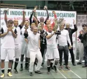  ??  ?? That winning feeling the Ethekwini City futsal team with their trophy.