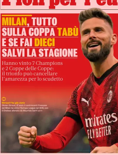  ?? GETTY ?? Giroud l’ha già vinta