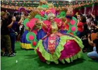  ?? Photos by Shihab ?? Filipino dancers perform during Sinulog sa UAE, a traditiona­l and colourful festival, in Al Quoz on Friday. —