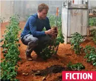  ?? ?? FICTION Sprout of this world: Matt Damon in The Martian... and the cress grown in moon dust