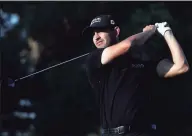  ?? Matthew Stockman / Getty Images ?? Patrick Cantlay hits his tee shot on the 16th hole during the Shriners Hospitals For Children Open on Saturday.