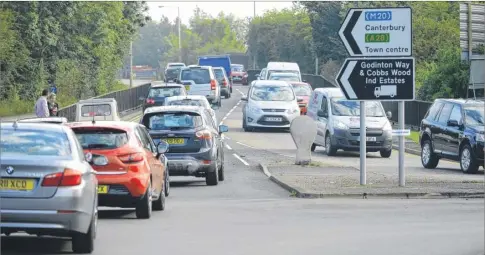  ?? Picture: Gary Browne FM3994581 ?? Traffic queuing at the Matalan roundabout