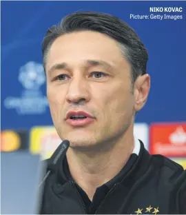  ?? Picture: Getty Images ?? NIKO KOVAC
