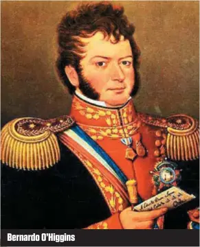  ??  ?? Bernardo O’Higgins