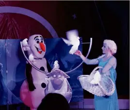  ?? (Photo doc Var-matin) ?? La Reine des neiges et Olaf seront là eux aussi !