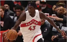  ?? STEVE RUSSELL TORONTO STAR FILE PHOTO ?? Pascal Siakam averaged 22.8 points per game while putting up career bests in rebounds (8.5), assists (5.3) and steals (1.3).