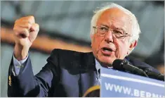  ??  ?? Bernie Sanders announces run for presidency in 2020: ‘We’re gonna win’. CNBC