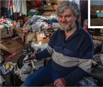  ?? Photo: Arthur Carron ?? Shane Kennedy (58), who lives on his boat, Portisham, in Balbriggan Harbour.