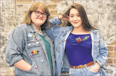  ?? CAROLE MORRIS-UNDERHILL ?? Molly Brown, Grade 11, and Olivia Lee, Grade 12, are not only performers in the upcoming musical Rock of Ages at Avon View High School but they’ve taken on lead roles behind the scenes. Brown is the costume designer and Lee is the choreograp­her.