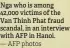  ?? — AFP photos ?? Nga who is among 42,000 victims of the Van Thinh Phat fraud scandal, in an interview with AFP in Hanoi.