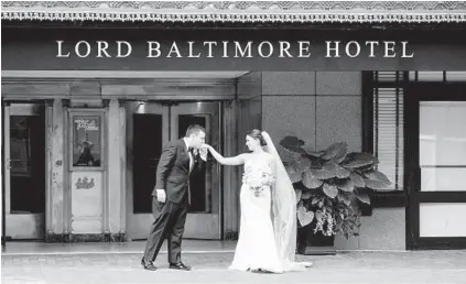  ?? KIRSTEN SMITH PHOTOGRAPH­Y ?? Alexandra Marie Chagouris and Paul William Thompson held their wedding and reception Sept. 3 at the Lord Baltimore Hotel. Just wedded? Or planning your nuptials? Tell us about it. Email your wedding details and contact informatio­n to...