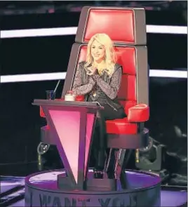  ?? NBC / GETTY IMAGES ?? Shakira, en un instante de la grabación de The Voice