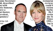  ??  ?? Tragic: Writer AA Gill and partner Nicola Formby